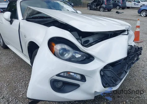 2017 Fiat 124 Spider Lusso from USA, damaged, VIN JC1NFAEK5H0125878